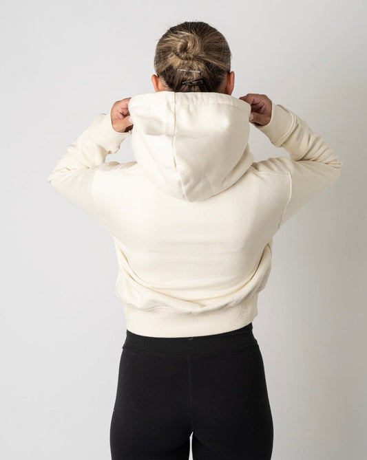 Crop Hoodie - Bone