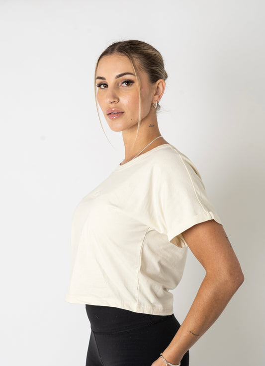 Women's Crop T-Shirt - Bone