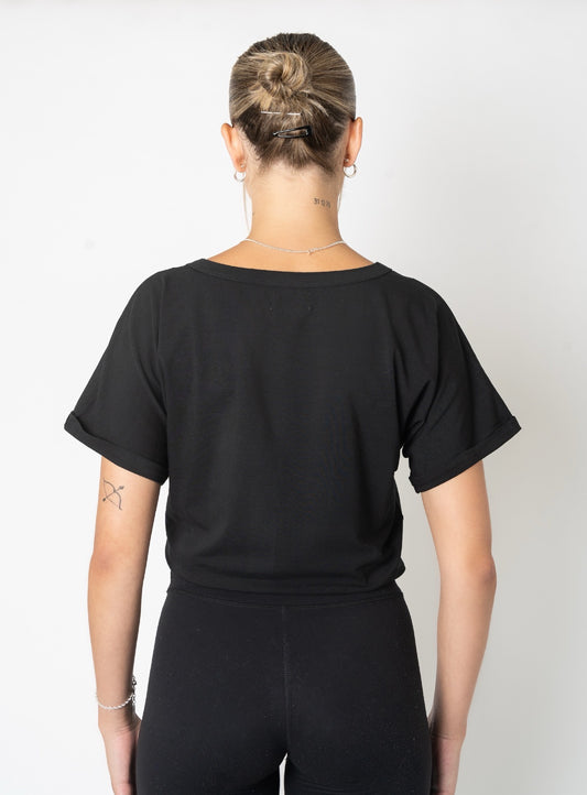 Women's Crop T-Shirt - Black