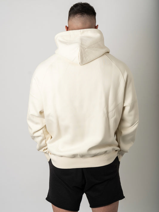 Men's Hoodie Rubber Print - Bone